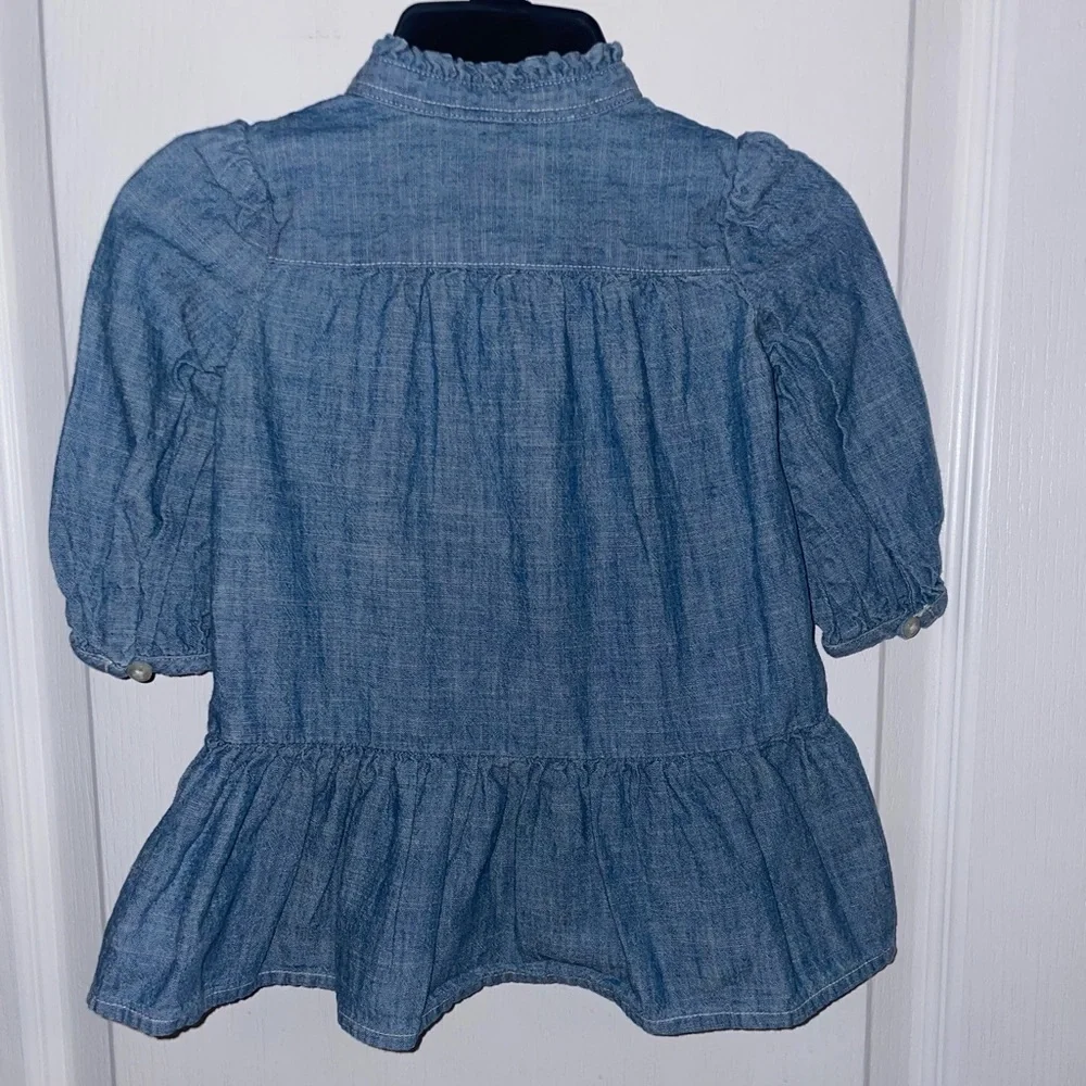 Ralph Lauren Baby Chambray Denim Shirt Dress size‎ 6 months